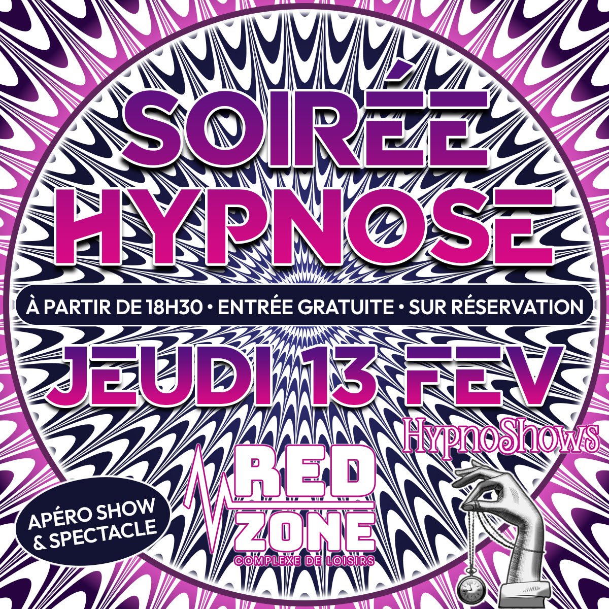 soirée hypnose redzone