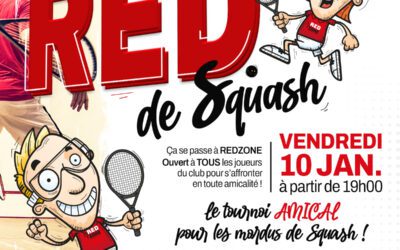 Tournoi Red de Squash – Vendredi 10 janvier 2025