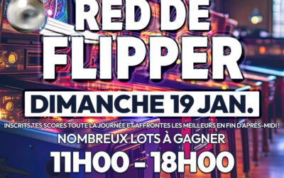 Dimanche 19 janvier : Tournoi Red de Flipper à RedZone Challans !