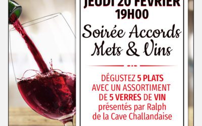 Soirée Accord Mets & Vins