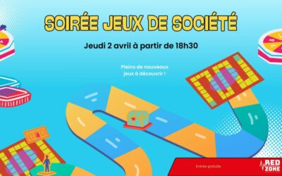 SOIRÉE JEUX DE SOCIÉTÉ À REDZONE