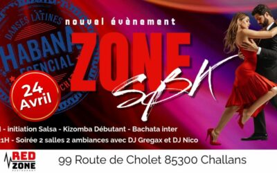 SOIRÉE DANSES CUBAINES À REDZONE CHALLANS : RENDEZ-VOUS LE 24 AVRIL 2026 POUR UNE NUIT LATINO