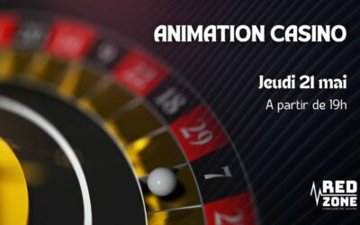 Soirée Casino à RedZone Challans : ambiance Las Vegas le jeudi 21 mai